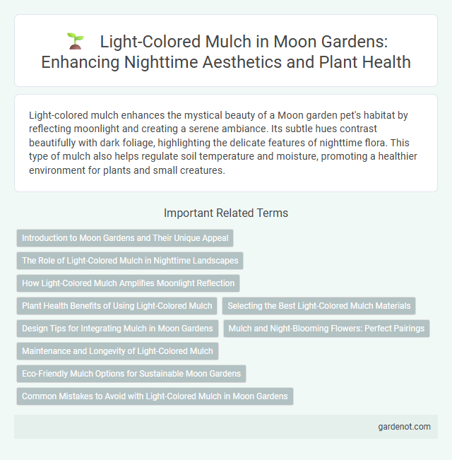 Light-Colored Mulch in Moon Gardens: Enhancing Nighttime Aesthetics and Plant Health