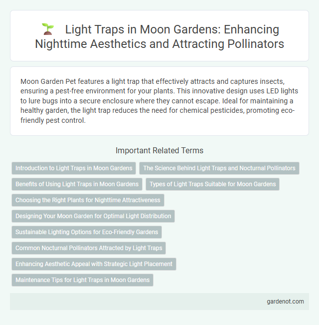 Light Traps in Moon Gardens: Enhancing Nighttime Aesthetics and Attracting Pollinators