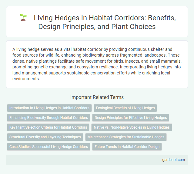 Living Hedges in Habitat Corridors: Benefits, Design Principles, and Plant Choices
