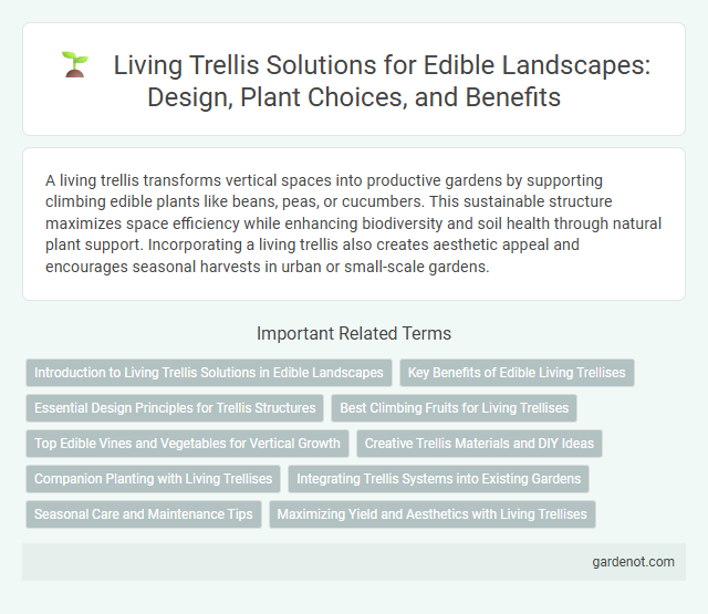 Living Trellis Solutions for Edible Landscapes: Design, Plant Choices, and Benefits