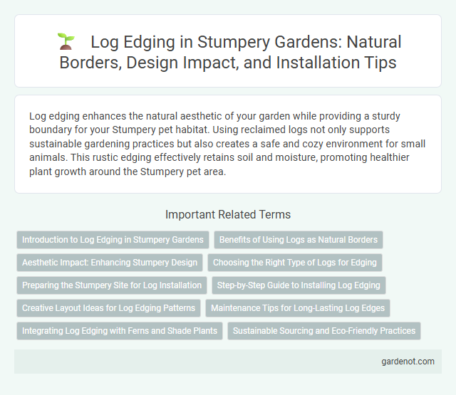 Log Edging in Stumpery Gardens: Natural Borders, Design Impact, and Installation Tips