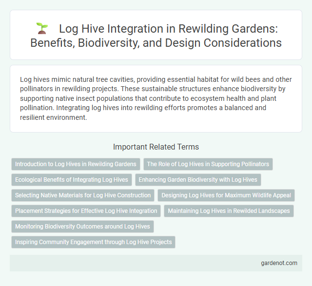 Log Hive Integration in Rewilding Gardens: Benefits, Biodiversity, and Design Considerations