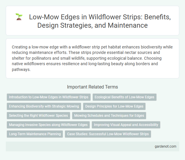 Low-Mow Edges in Wildflower Strips: Benefits, Design Strategies, and Maintenance