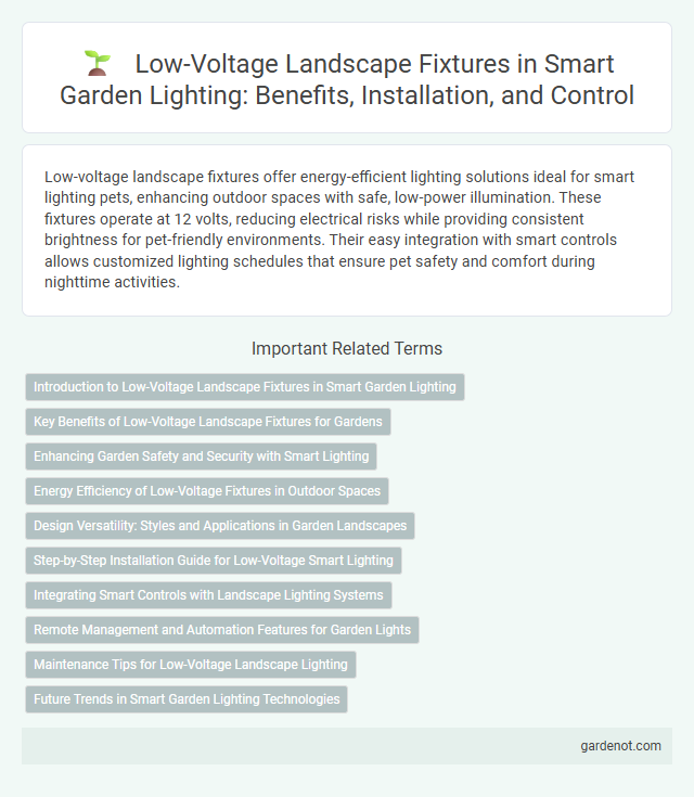 Low-Voltage Landscape Fixtures in Smart Garden Lighting: Benefits, Installation, and Control