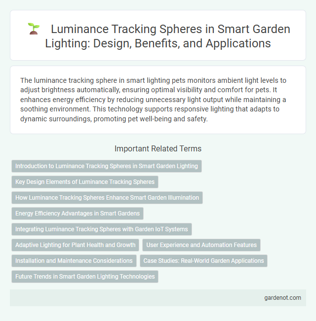 Luminance Tracking Spheres in Smart Garden Lighting: Design, Benefits, and Applications