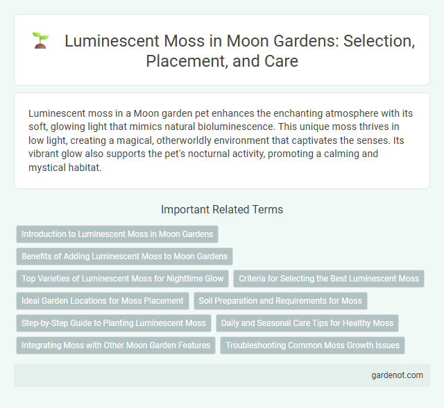 Luminescent Moss in Moon Gardens: Selection, Placement, and Care