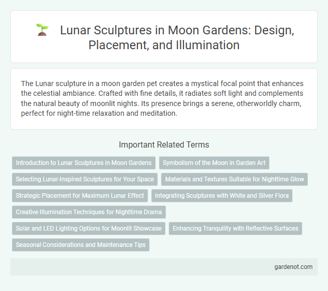 Lunar Sculptures in Moon Gardens: Design, Placement, and Illumination