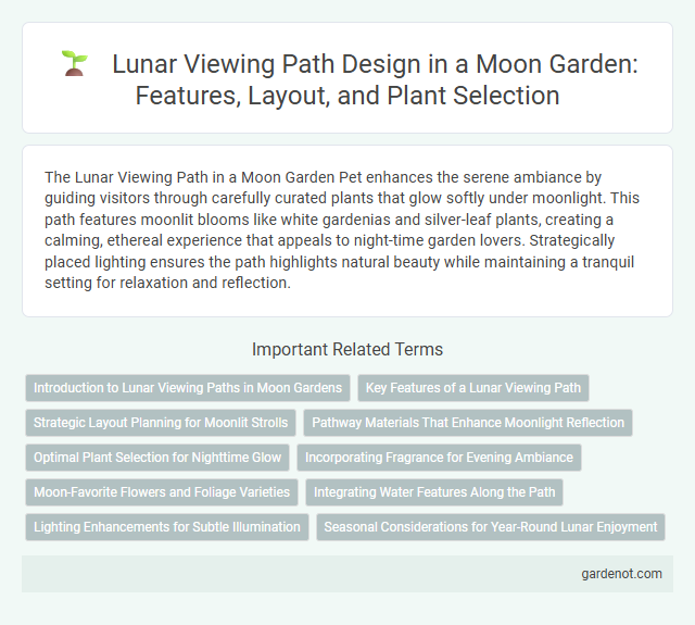 Lunar Viewing Path Design in a Moon Garden: Features, Layout, and Plant Selection