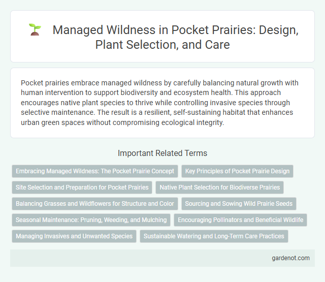 Managed Wildness in Pocket Prairies: Design, Plant Selection, and Care