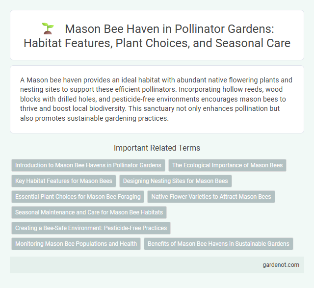 Mason Bee Haven in Pollinator Gardens: Habitat Features, Plant Choices, and Seasonal Care