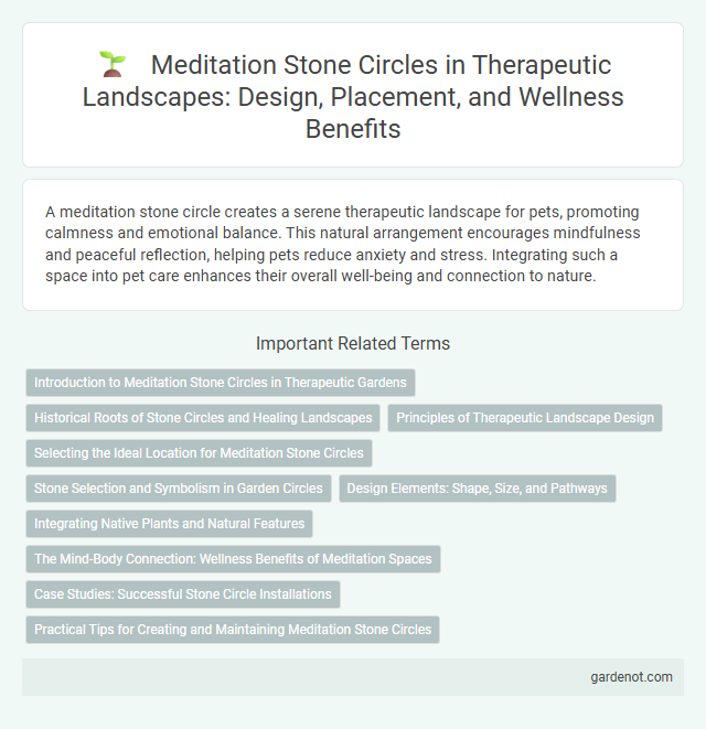 Meditation Stone Circles in Therapeutic Landscapes: Design, Placement, and Wellness Benefits