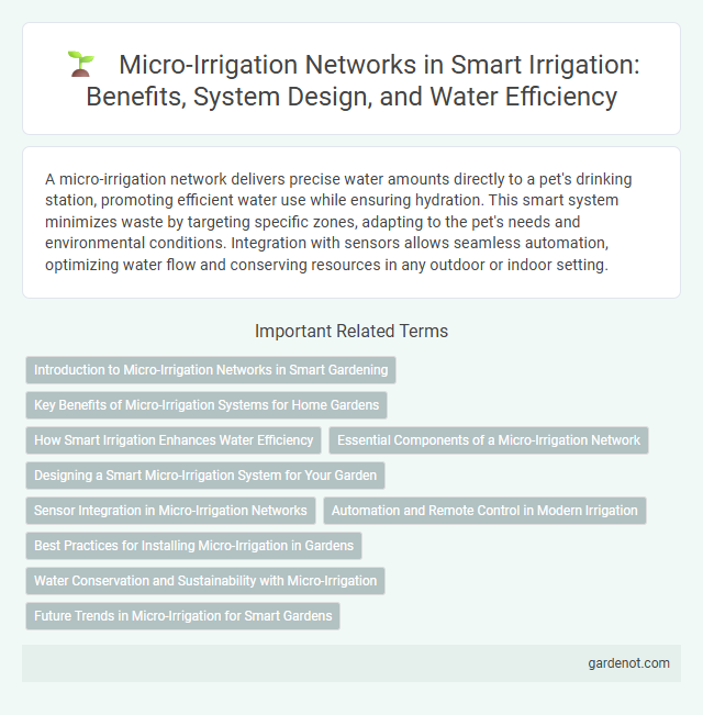 Micro-Irrigation Networks in Smart Irrigation: Benefits, System Design, and Water Efficiency