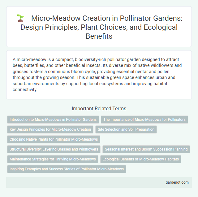 Micro-Meadow Creation in Pollinator Gardens: Design Principles, Plant Choices, and Ecological Benefits