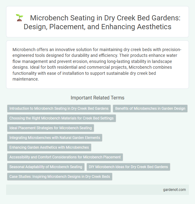 Microbench Seating in Dry Creek Bed Gardens: Design, Placement, and Enhancing Aesthetics