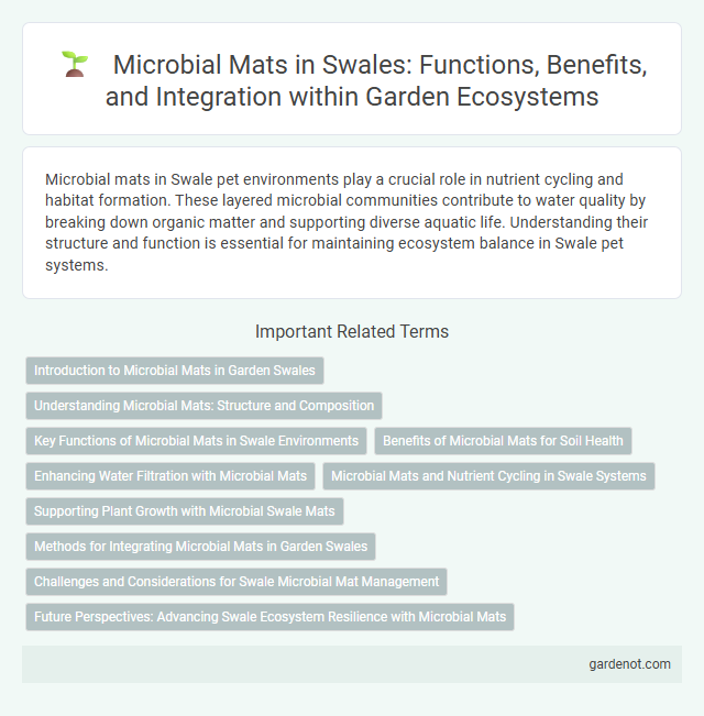 Microbial Mats in Swales: Functions, Benefits, and Integration within Garden Ecosystems