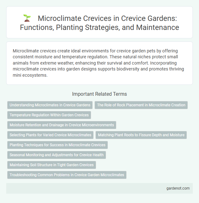 Microclimate Crevices in Crevice Gardens: Functions, Planting Strategies, and Maintenance