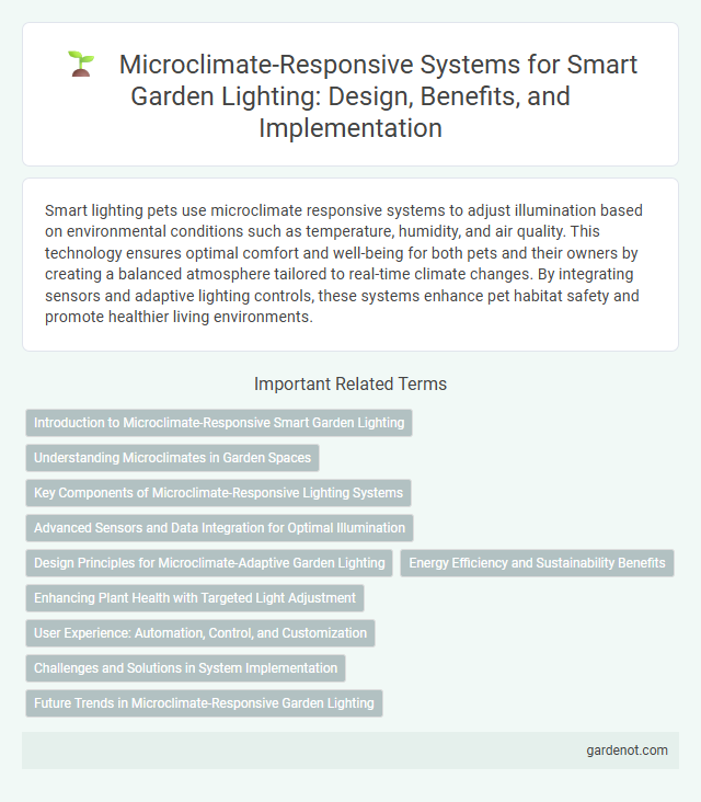 Microclimate-Responsive Systems for Smart Garden Lighting: Design, Benefits, and Implementation