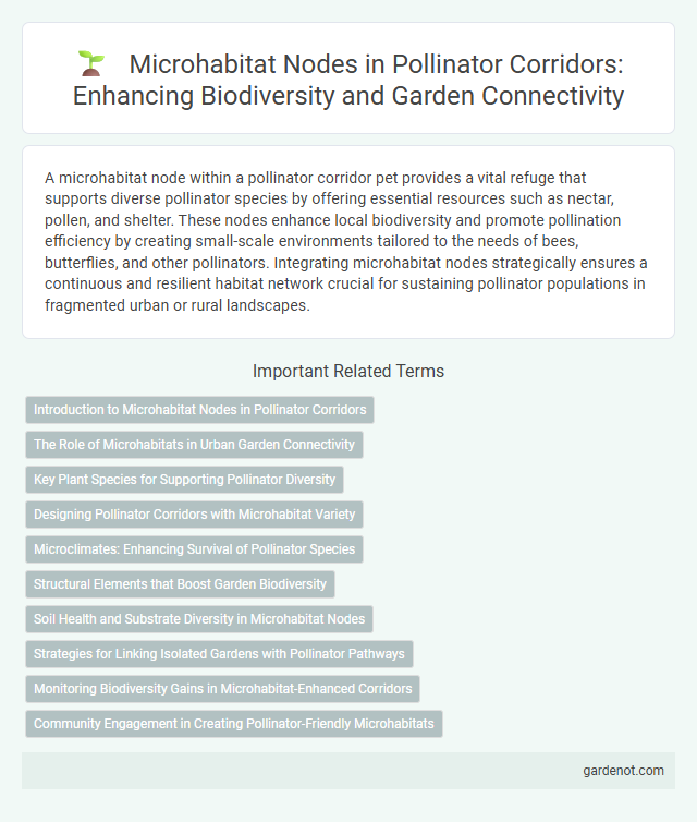 Microhabitat Nodes in Pollinator Corridors: Enhancing Biodiversity and Garden Connectivity