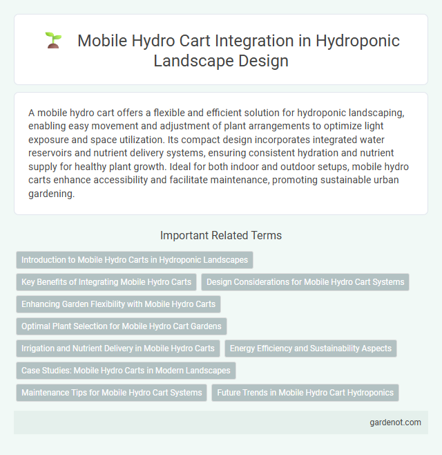 Mobile Hydro Cart Integration in Hydroponic Landscape Design