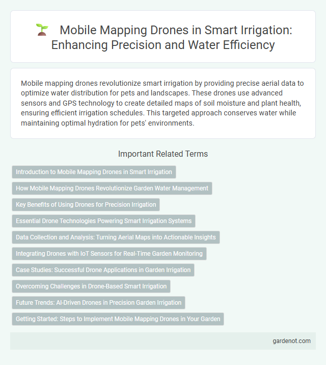 Mobile Mapping Drones in Smart Irrigation: Enhancing Precision and Water Efficiency