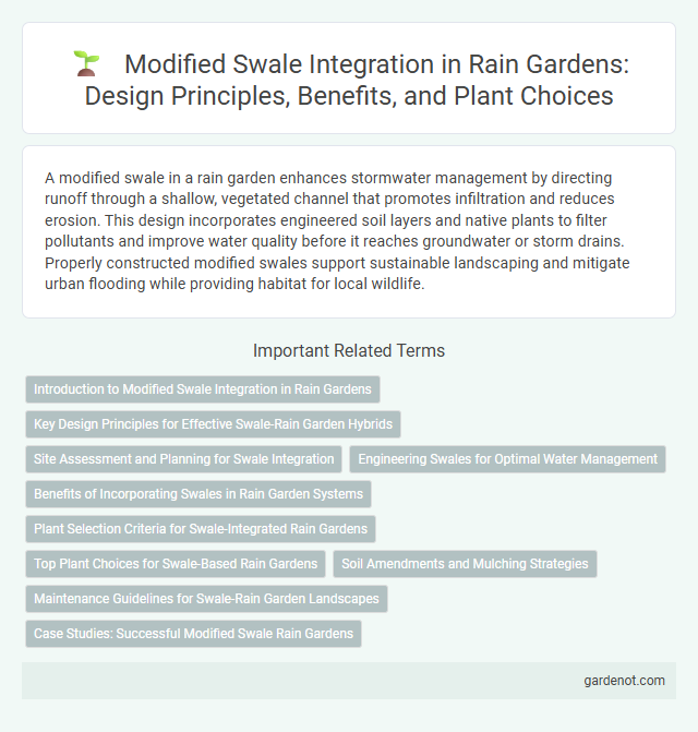 Modified Swale Integration in Rain Gardens: Design Principles, Benefits, and Plant Choices