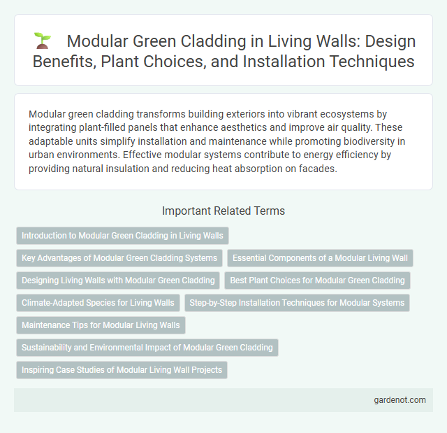 Modular Green Cladding in Living Walls: Design Benefits, Plant Choices, and Installation Techniques