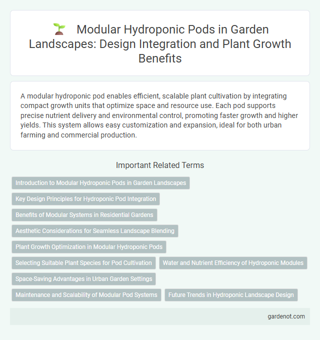 Modular Hydroponic Pods in Garden Landscapes: Design Integration and Plant Growth Benefits