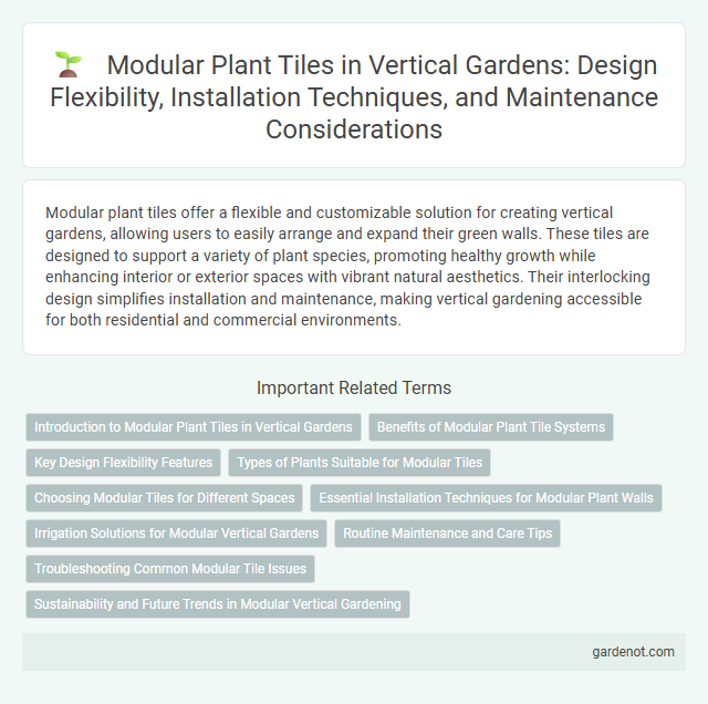 Modular Plant Tiles in Vertical Gardens: Design Flexibility, Installation Techniques, and Maintenance Considerations