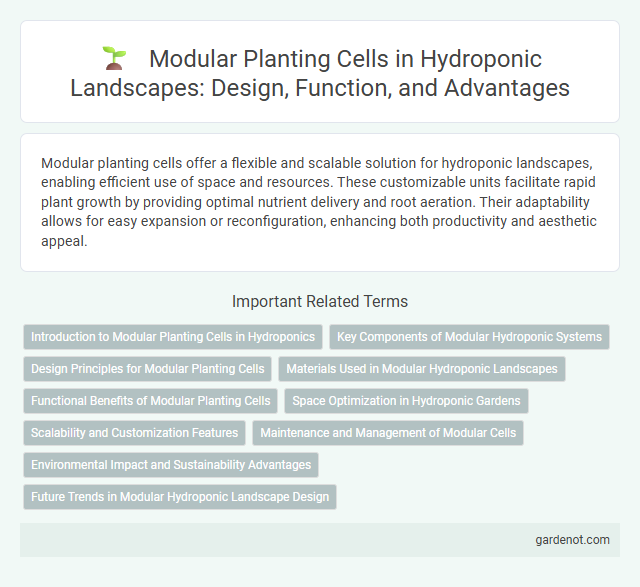 Modular Planting Cells in Hydroponic Landscapes: Design, Function, and Advantages