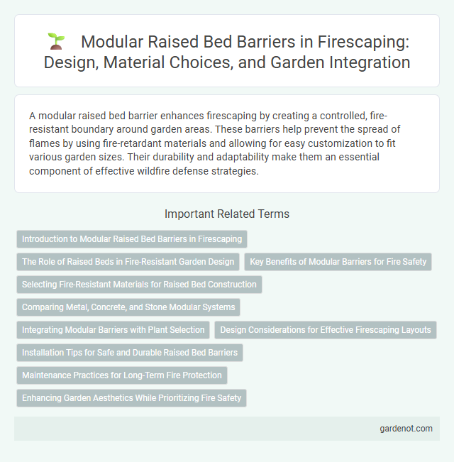 Modular Raised Bed Barriers in Firescaping: Design, Material Choices, and Garden Integration