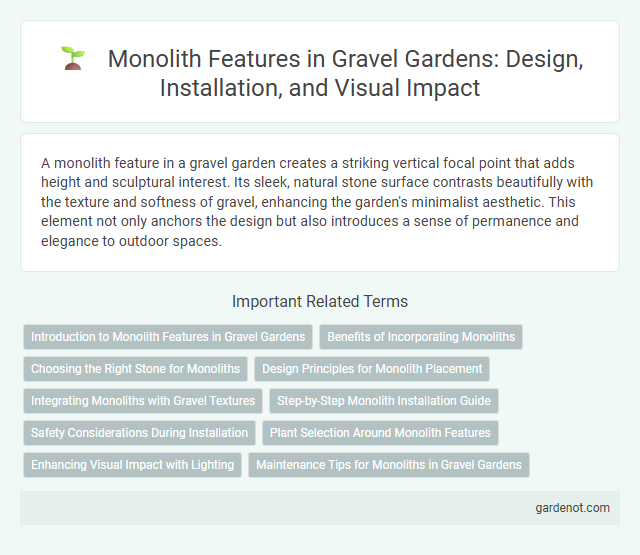 Monolith Features in Gravel Gardens: Design, Installation, and Visual Impact
