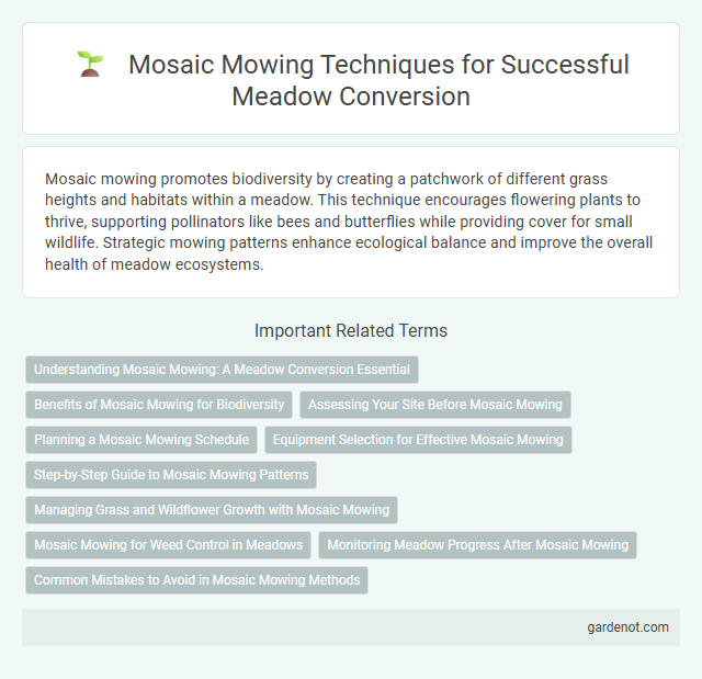 Mosaic Mowing Techniques for Successful Meadow Conversion