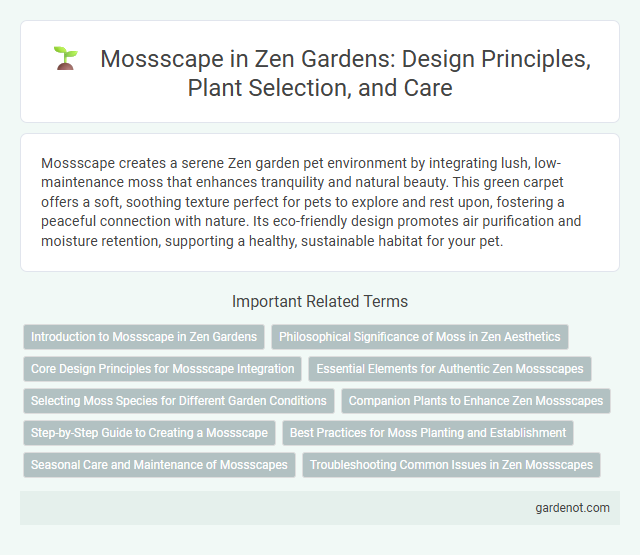 Mossscape in Zen Gardens: Design Principles, Plant Selection, and Care