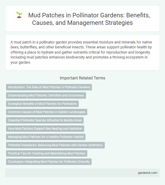 Mud Patches in Pollinator Gardens: Benefits, Causes, and Management Strategies