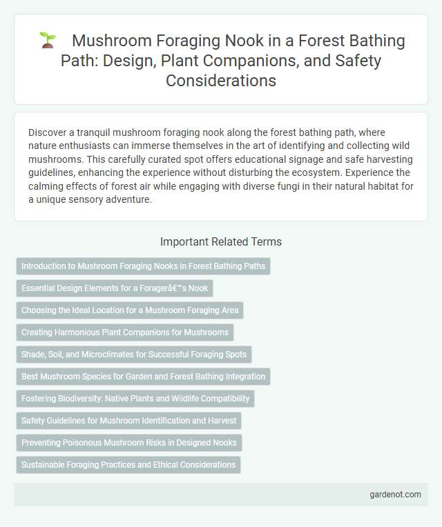 Mushroom Foraging Nook in a Forest Bathing Path: Design, Plant Companions, and Safety Considerations