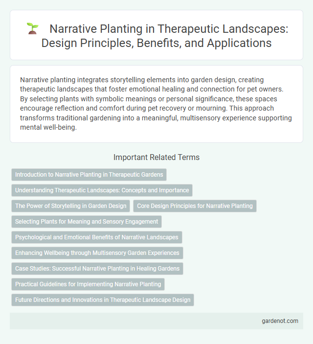 Narrative Planting in Therapeutic Landscapes: Design Principles, Benefits, and Applications