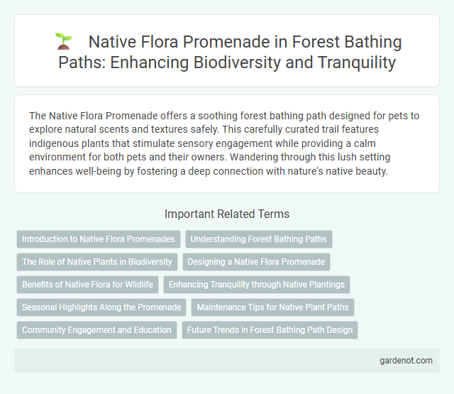 Native Flora Promenade in Forest Bathing Paths: Enhancing Biodiversity and Tranquility