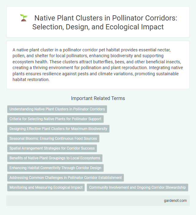 Native Plant Clusters in Pollinator Corridors: Selection, Design, and Ecological Impact