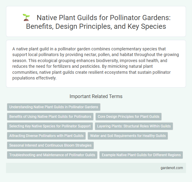 Native Plant Guilds for Pollinator Gardens: Benefits, Design Principles, and Key Species