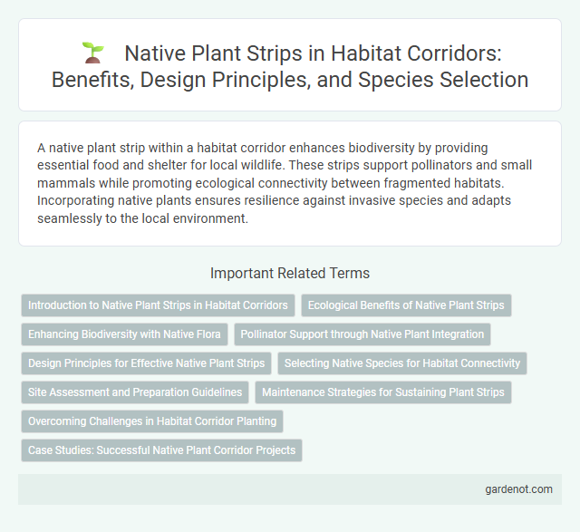 Native Plant Strips in Habitat Corridors: Benefits, Design Principles, and Species Selection