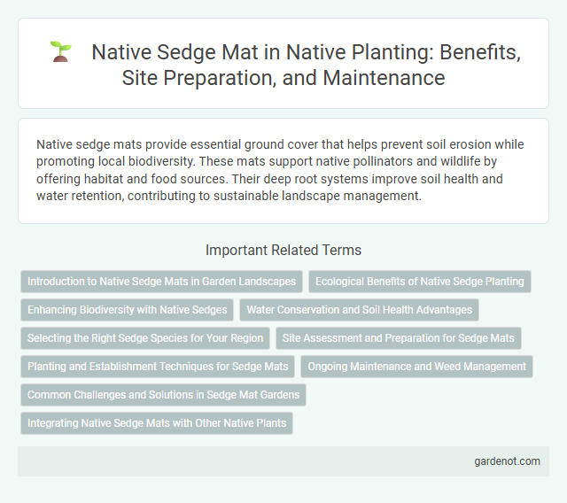 Native Sedge Mat in Native Planting: Benefits, Site Preparation, and Maintenance