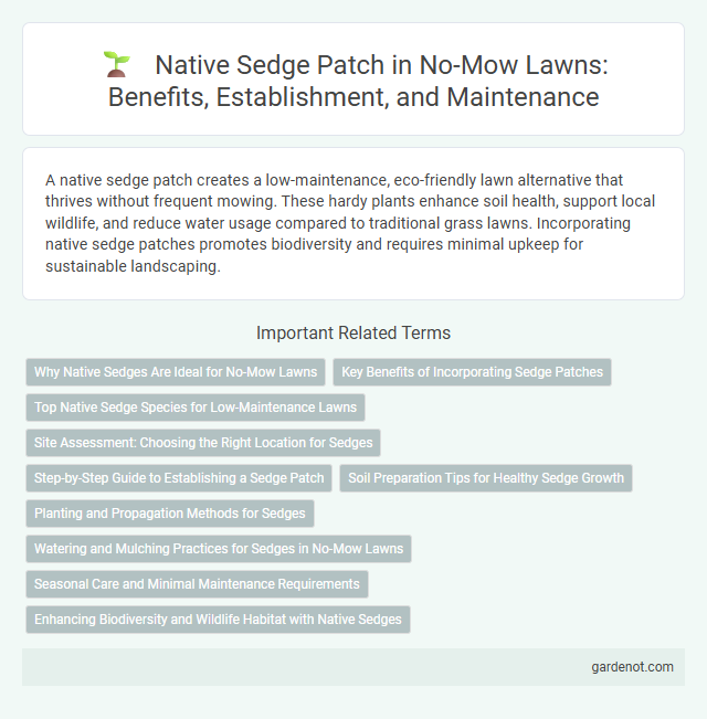 Native Sedge Patch in No-Mow Lawns: Benefits, Establishment, and Maintenance