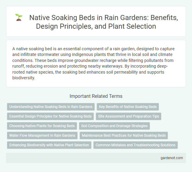 Native Soaking Beds in Rain Gardens: Benefits, Design Principles, and Plant Selection