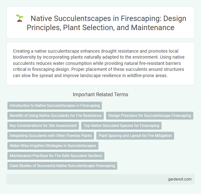Native Succulentscapes in Firescaping: Design Principles, Plant Selection, and Maintenance