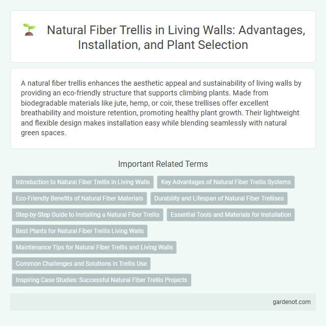 Natural Fiber Trellis in Living Walls: Advantages, Installation, and Plant Selection