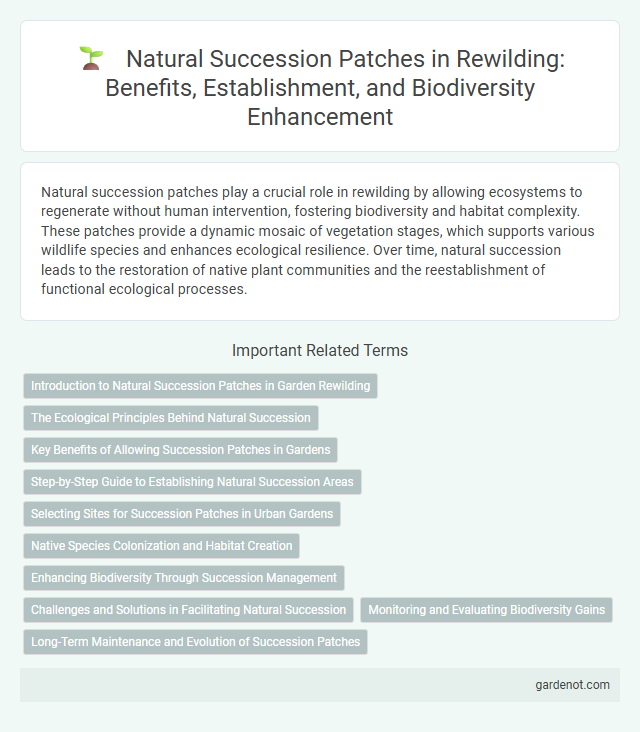 Natural Succession Patches in Rewilding: Benefits, Establishment, and Biodiversity Enhancement