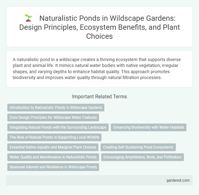 Naturalistic Ponds in Wildscape Gardens: Design Principles, Ecosystem Benefits, and Plant Choices