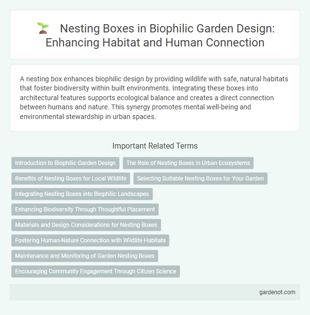 Nesting Boxes in Biophilic Garden Design: Enhancing Habitat and Human Connection