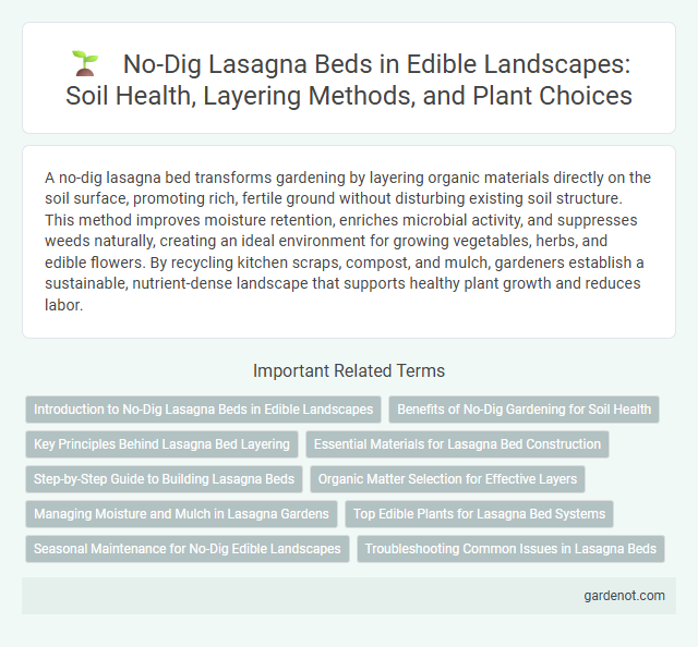 No-Dig Lasagna Beds in Edible Landscapes: Soil Health, Layering Methods, and Plant Choices
