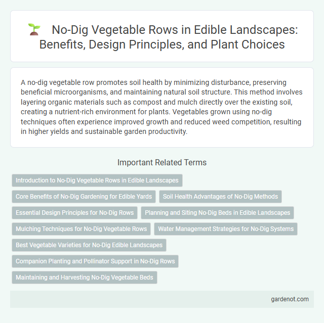 No-Dig Vegetable Rows in Edible Landscapes: Benefits, Design Principles, and Plant Choices
